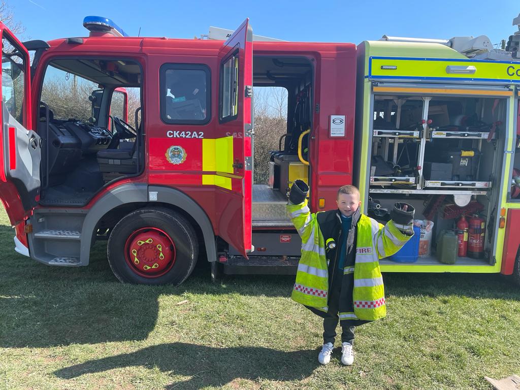 junior infants with the fire truck!!